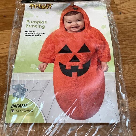 Pumpkin bunting Halloween costume size 0-6 months - Picture 6 of 6